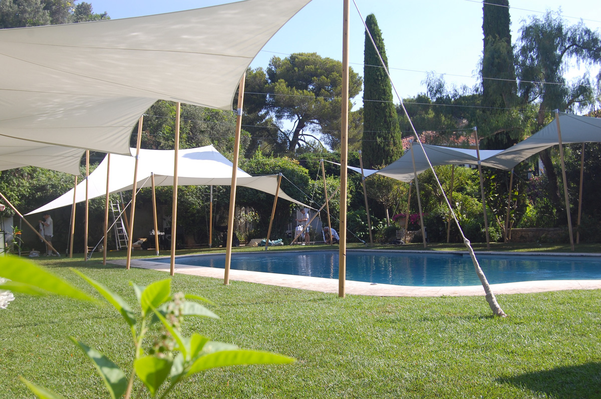 Surface ombragée: 281m2, Textile: Acrylique, Lieu: Alpes-Maritimes
