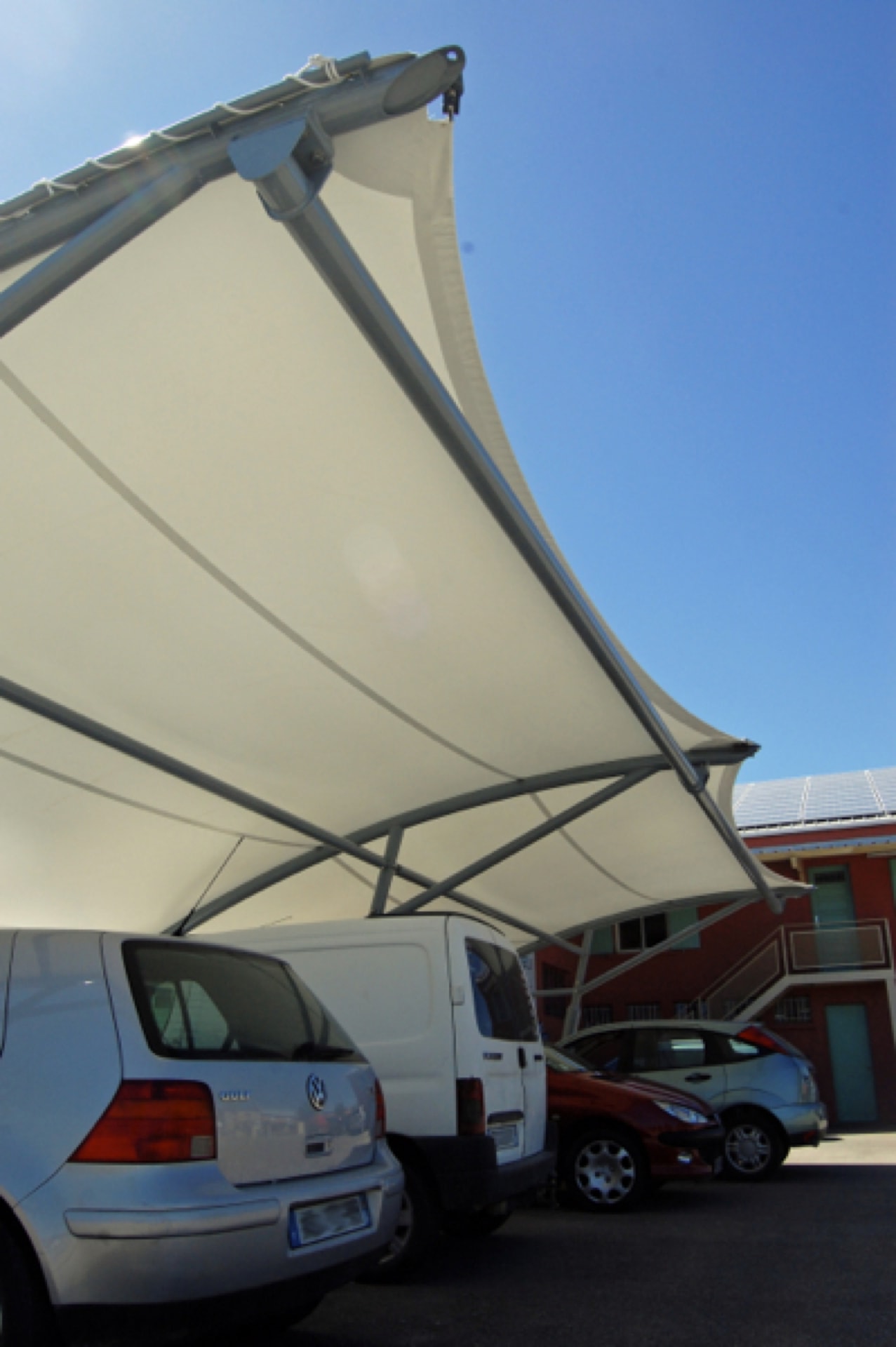 Surface ombragée: 50m2, Textile: STAM 6002, Lieu: Vaucluse