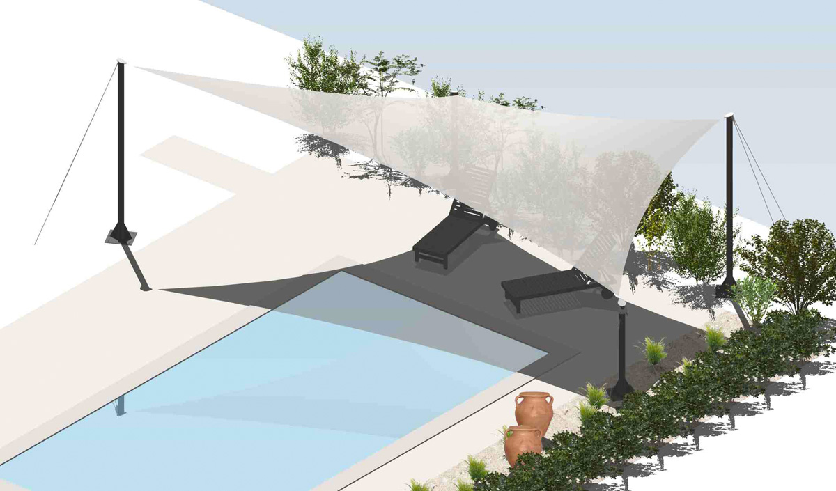 Surface ombragée: 30m2, Lieu: Vaucluse