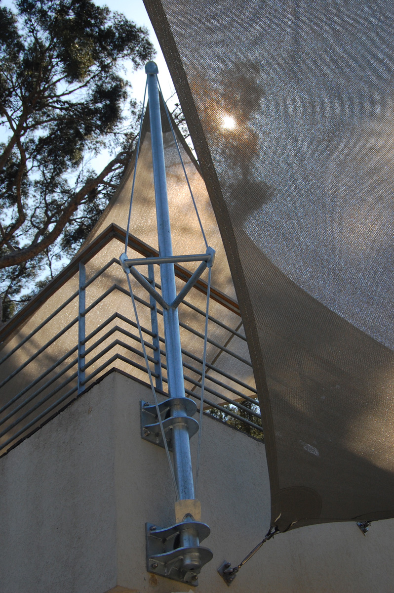 Surface ombragée: 32m2, Textile: HDPE, Lieu: France