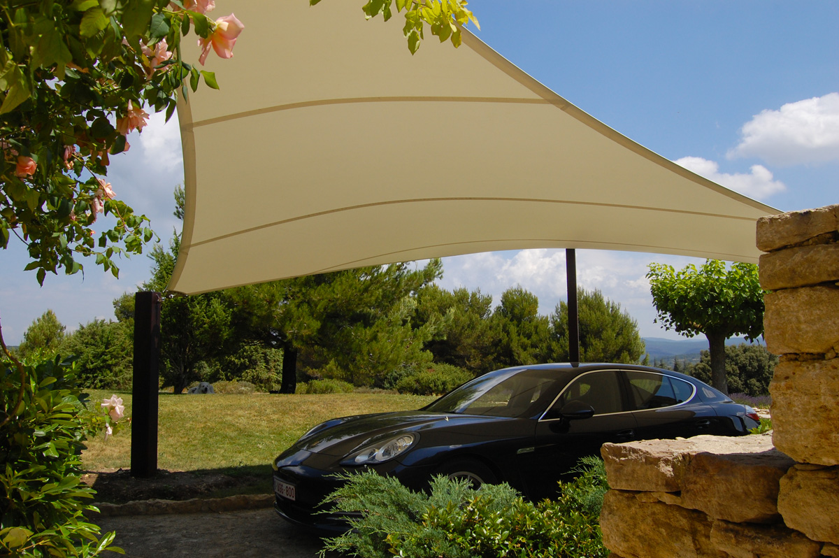 Surface ombragée: 30m2, Textile: STAM 6002, Lieu: Vaucluse